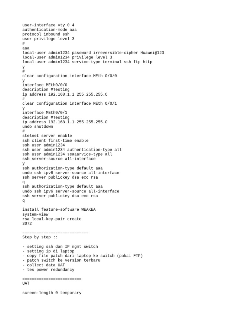 SSH and IP Configuration Guide | PDF | File Transfer Protocol | Secure ...