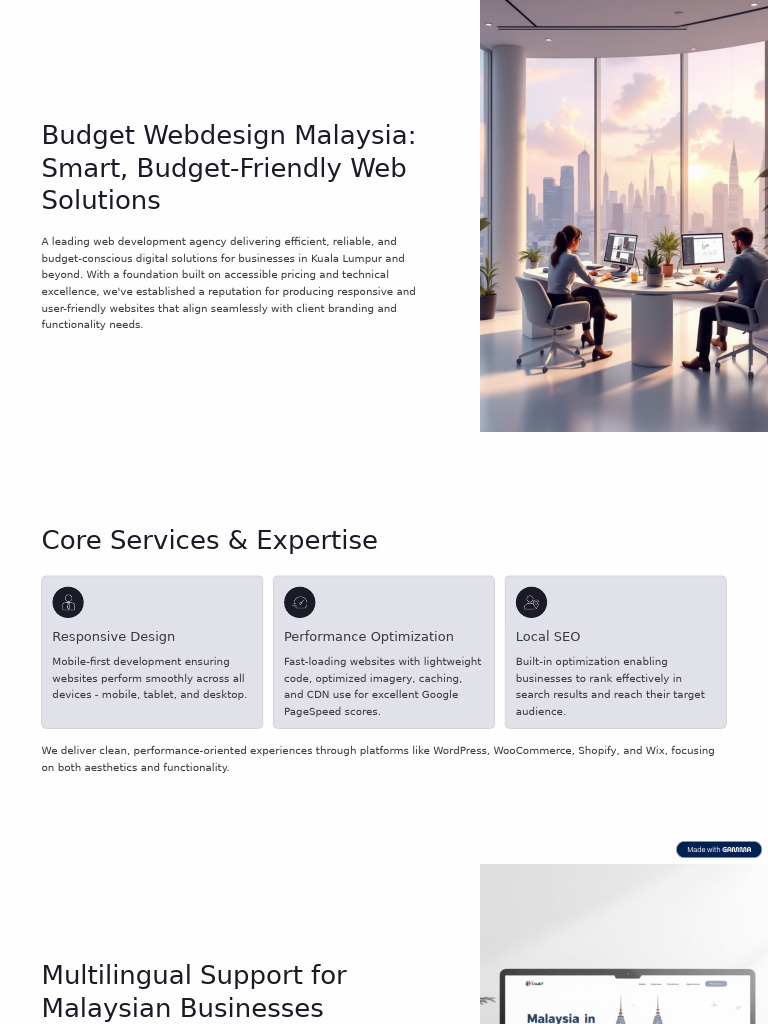 Affordable Web Design in Malaysia | PDF | Scalability | Computing