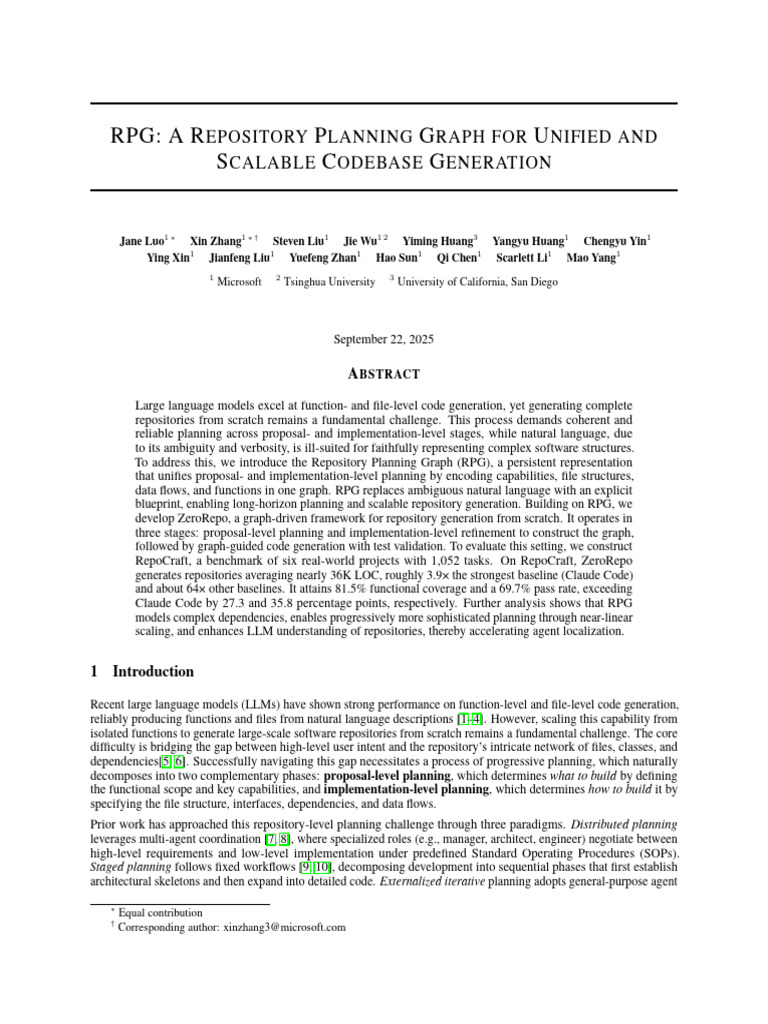 Repository Planning Graph for Code Generation | PDF | Machine Learning ...
