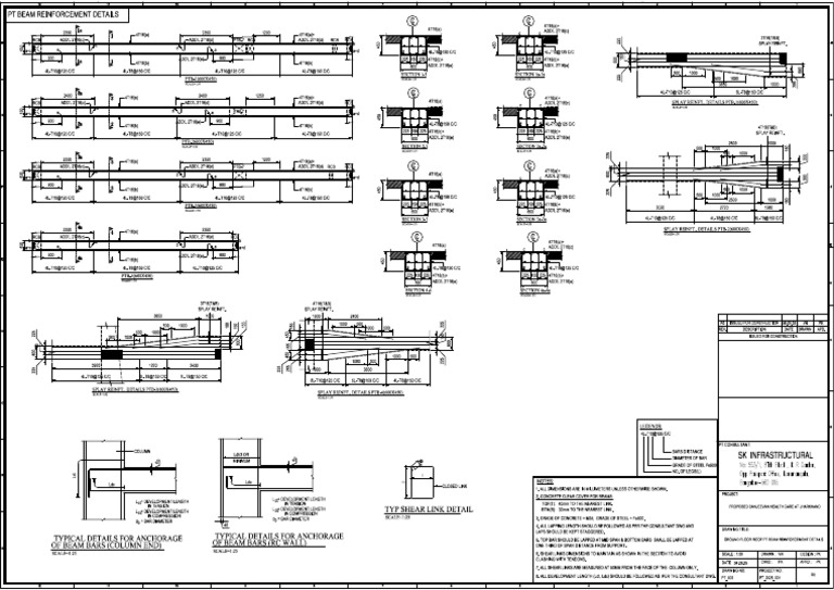PT Beam Reinforcement Details | PDF | Beam (Structure) | Structural ...