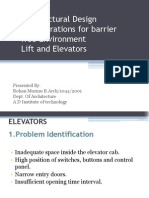 Barrier Free Considerations For Vertical Circulation in A Building