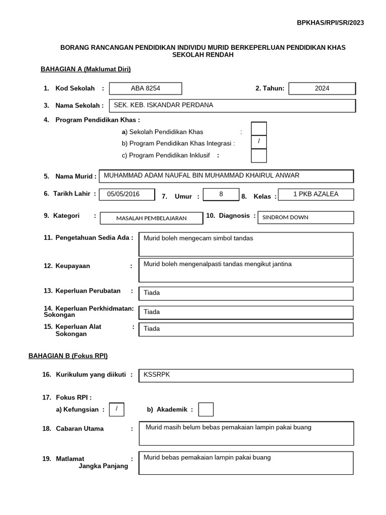 Rpi Adam Naufal Sidang 1 | PDF