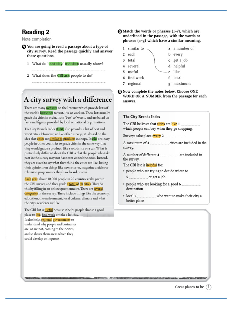 BTVN B2 - Read & Lis (Completion) | PDF | Adjective | Semantic Units