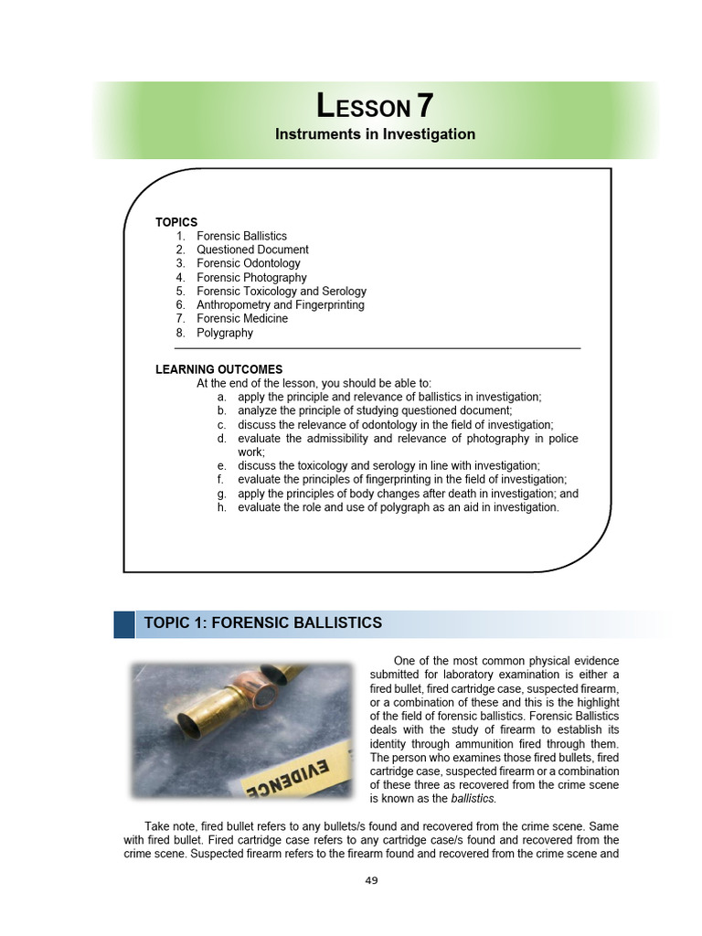 Forensic Ballistics and Document Analysis | PDF | Forensic Science ...