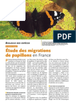 Étude des migrations de papillons en France