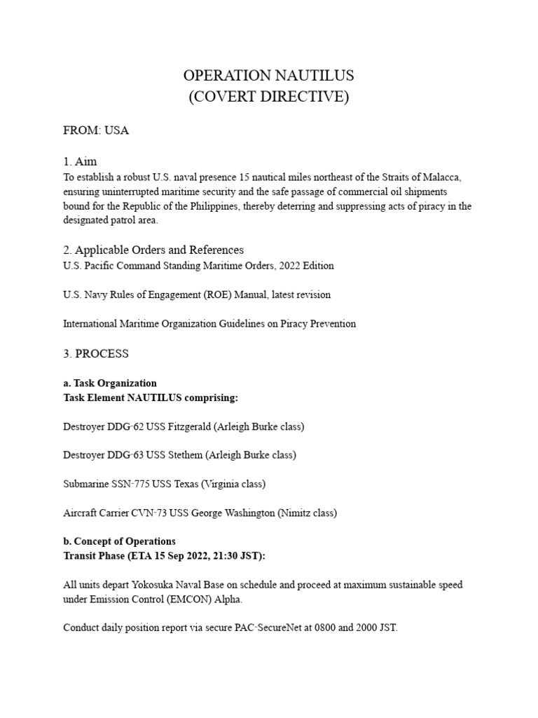 U.S. Naval Operation Nautilus Overview | PDF | United States Navy ...