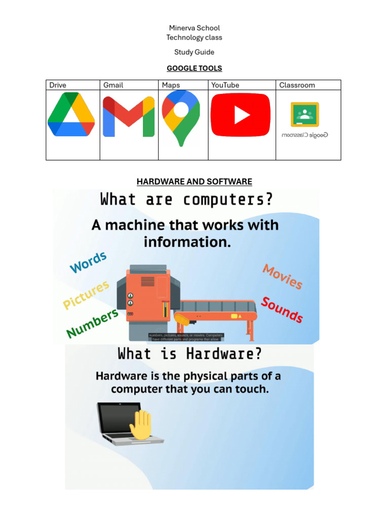 Google Tools, Hardware and Software, History of Computer | PDF