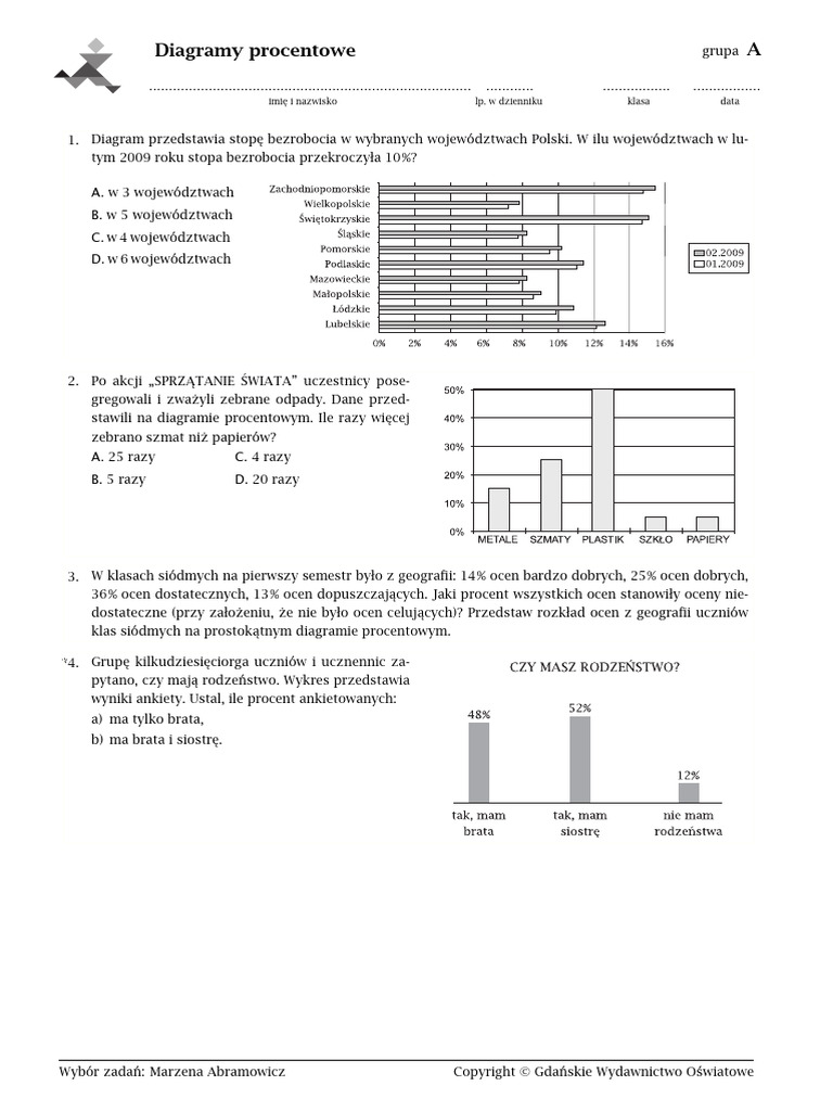 Diagramy Procentowe | PDF
