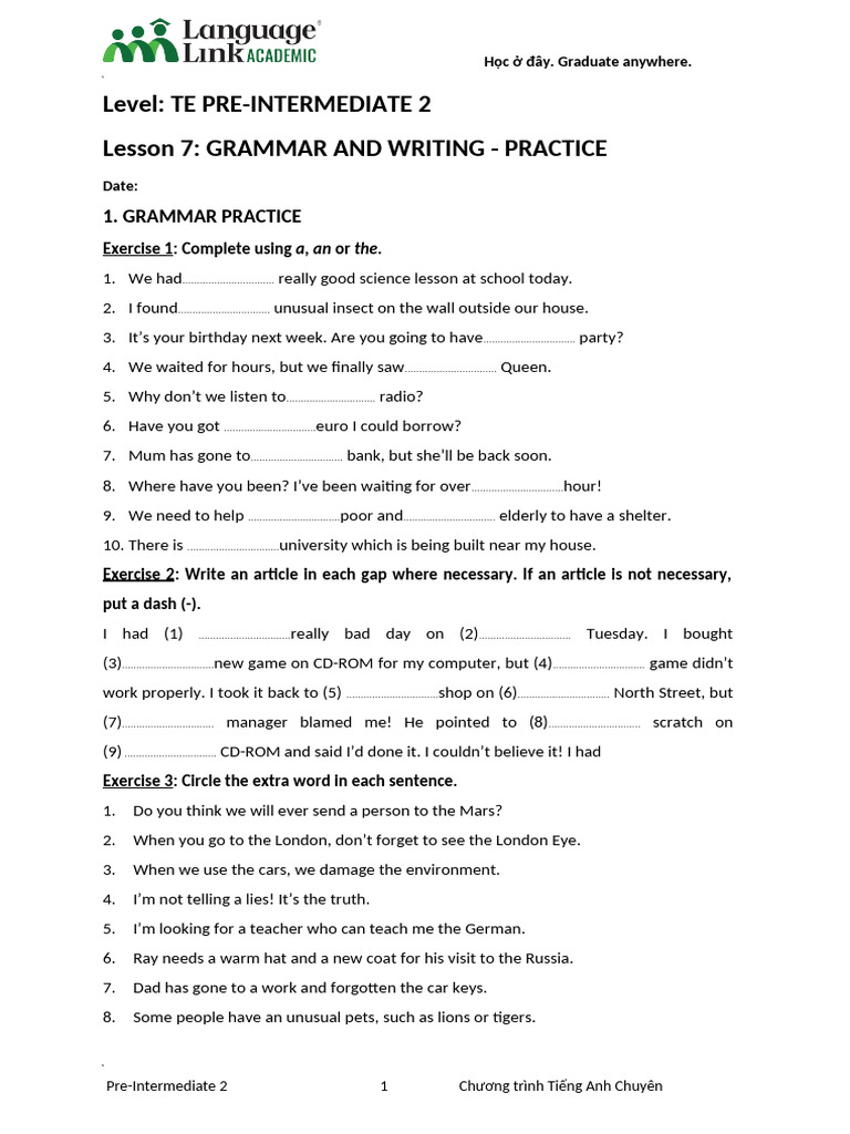 Grammar Practice for Pre-Intermediate 2 | PDF | Chess Openings | Chess ...