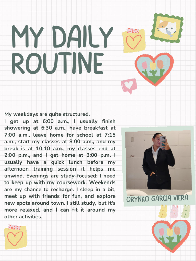My Structured Daily Routine | PDF
