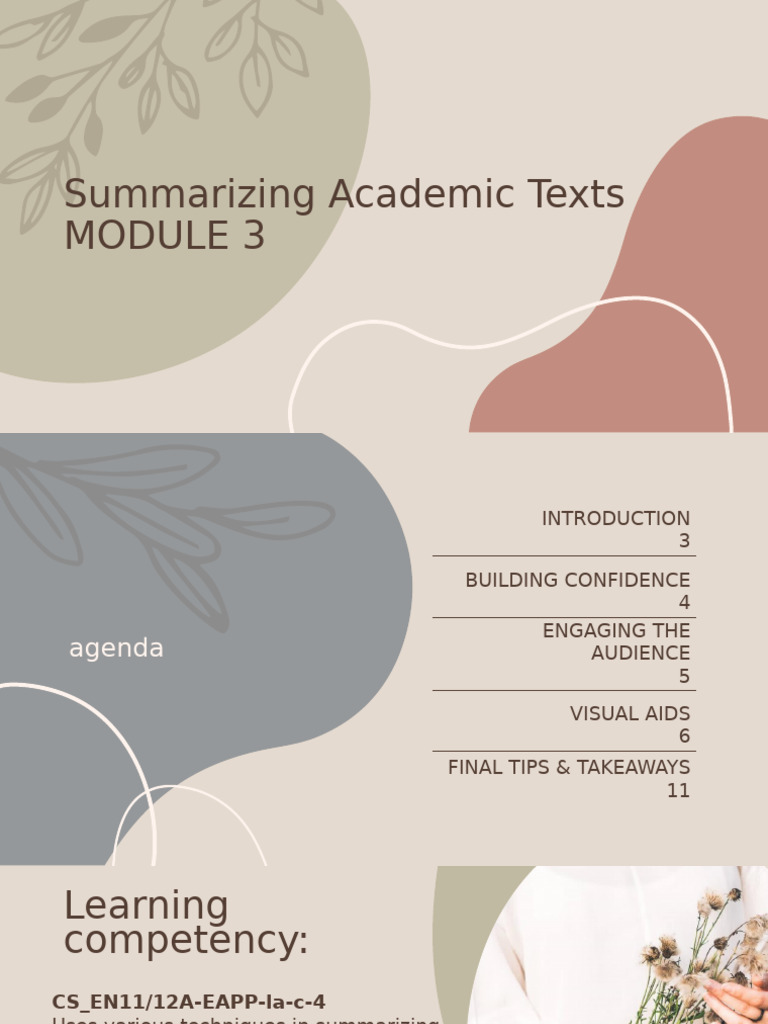 Techniques for Summarizing Academic Texts | PDF | Methamphetamine