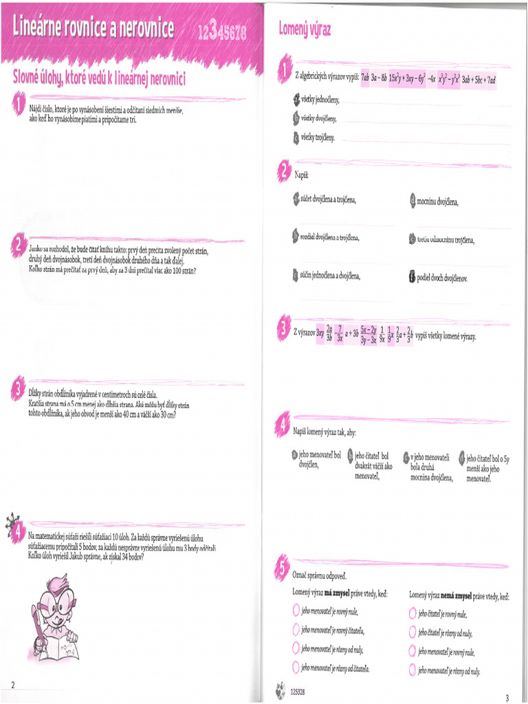 3a.lineárne Rovnice A Nerovnice | PDF