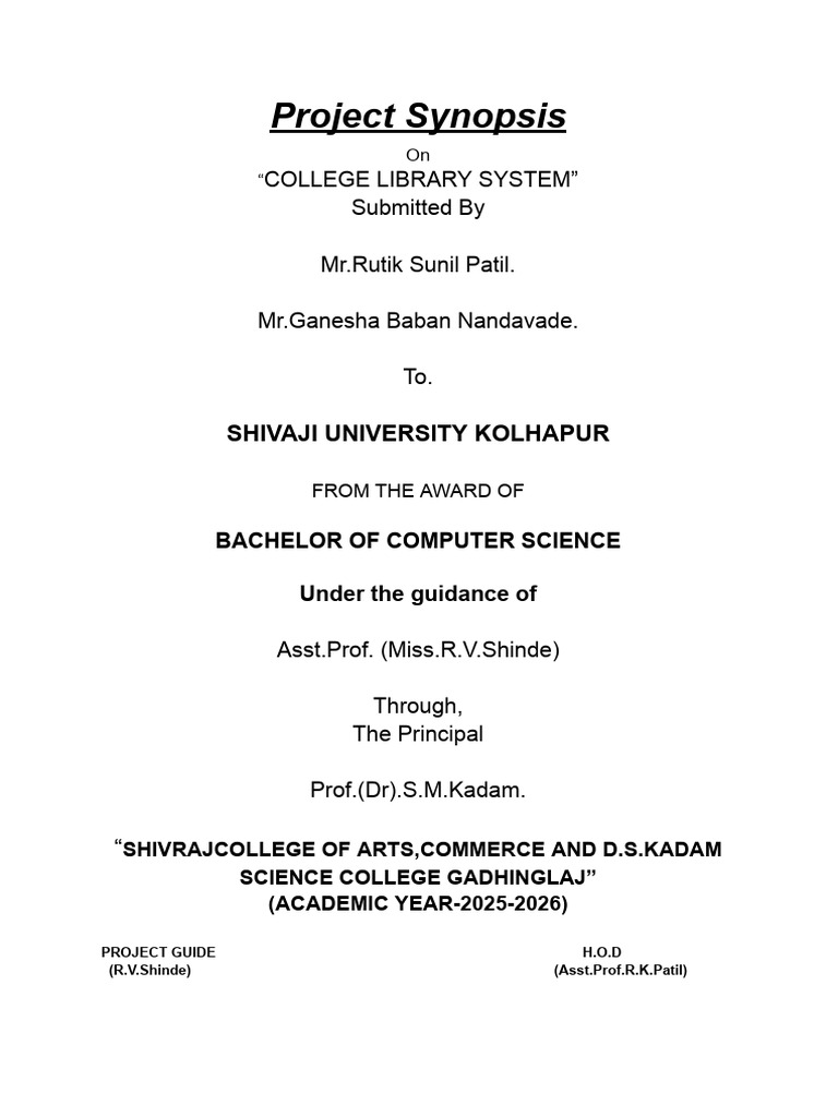 College Library System Project Overview | PDF | Computing | Computer ...