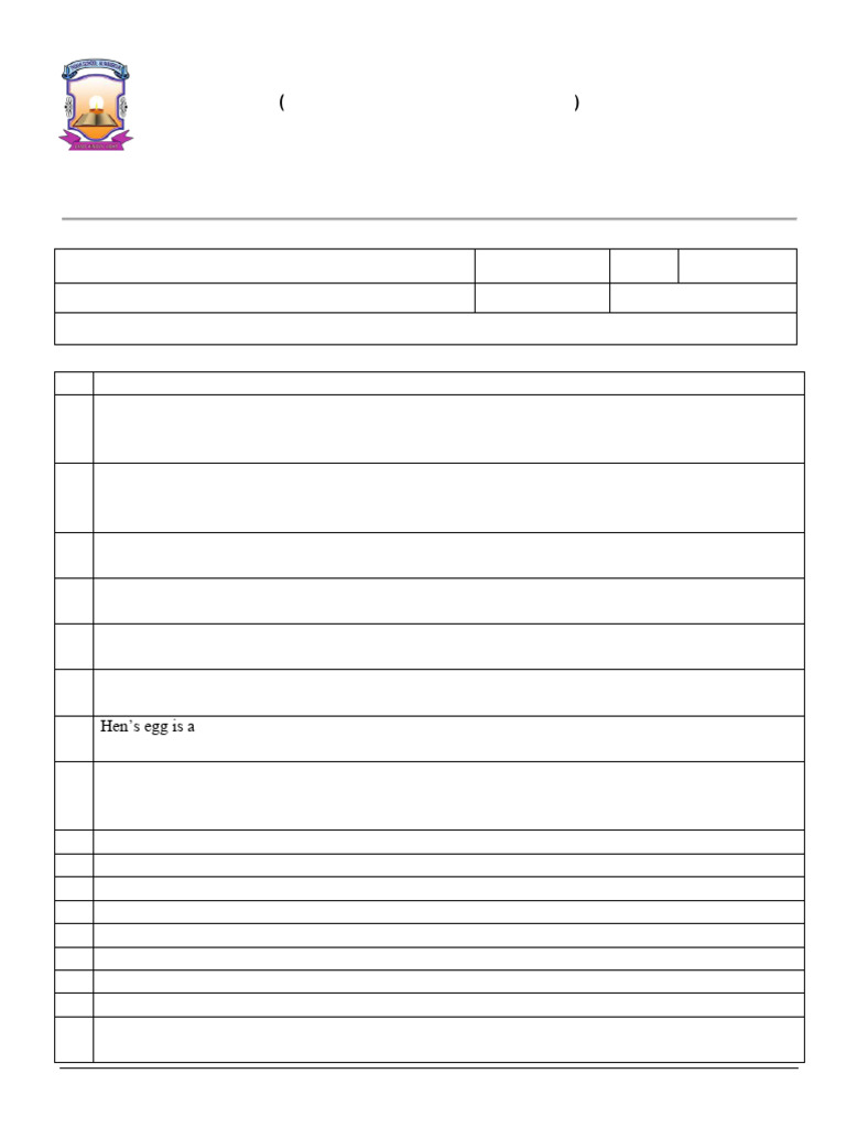 Cell Structure Worksheet | PDF | Cell (Biology) | Cytoplasm