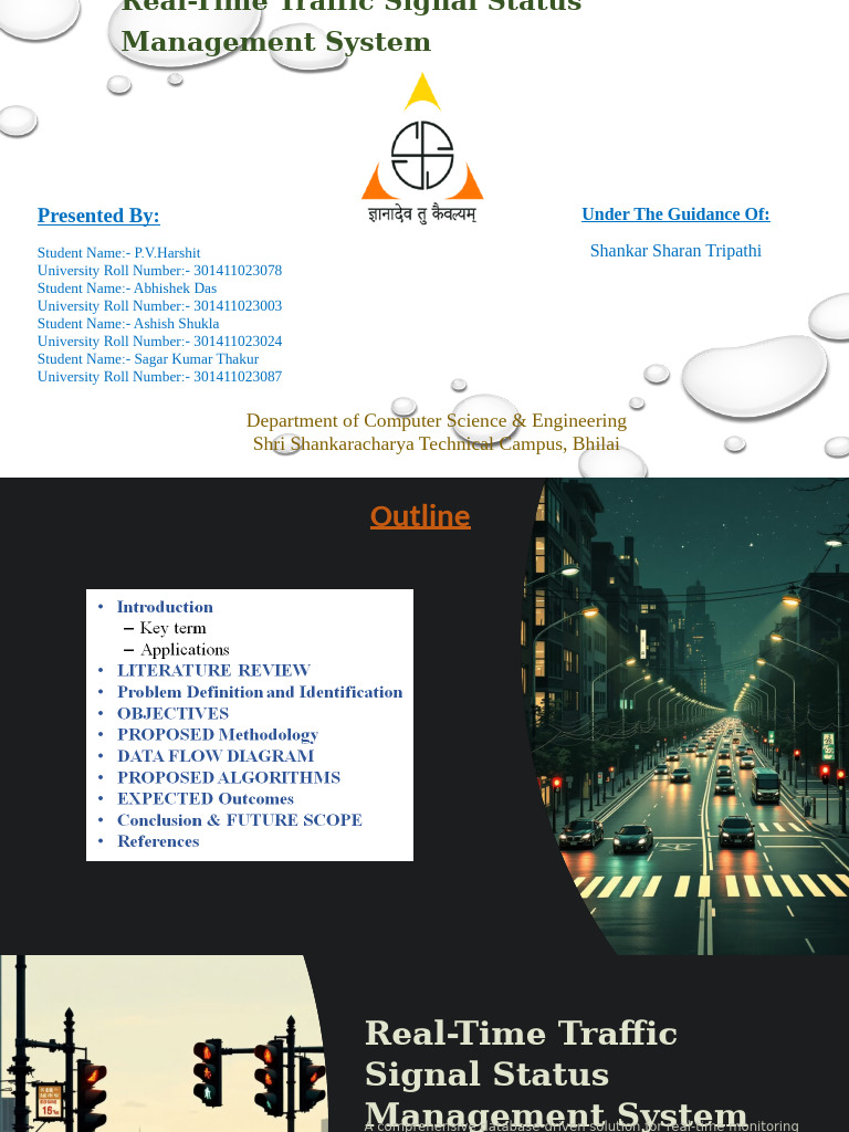 Real-Time Traffic Signal Management System | PDF | Data Analysis | Traffic