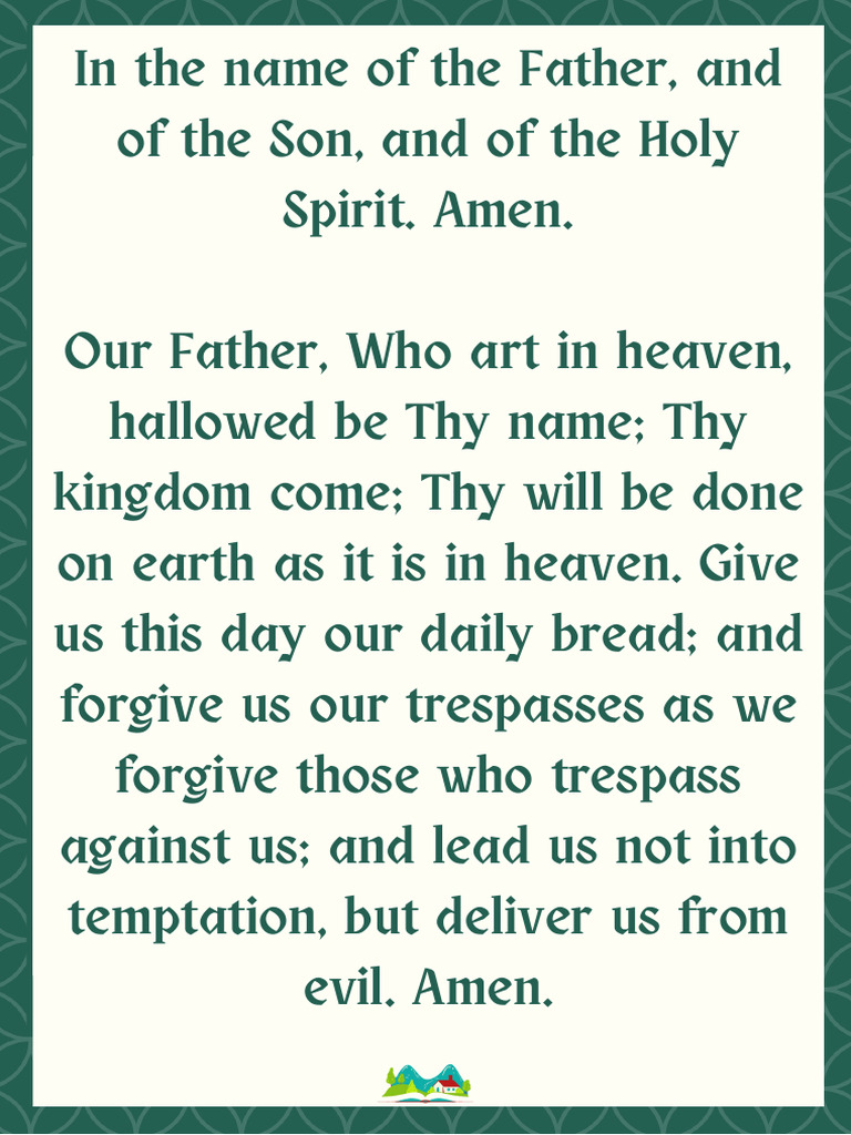 Catholic Prayers in English | PDF | Lord's Prayer | Systematic Theology