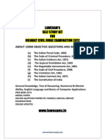 Gujarat Judicial Service Examination Self Study Kit Solved Paper 2012