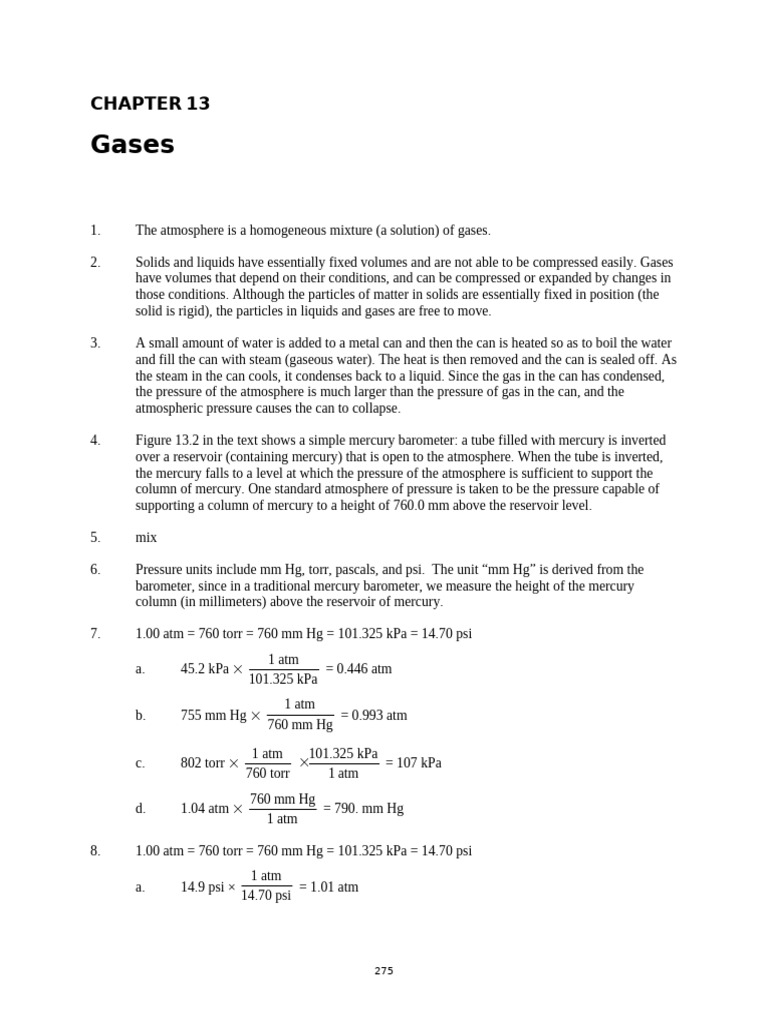 CSM13 | PDF | Gases | Pressure