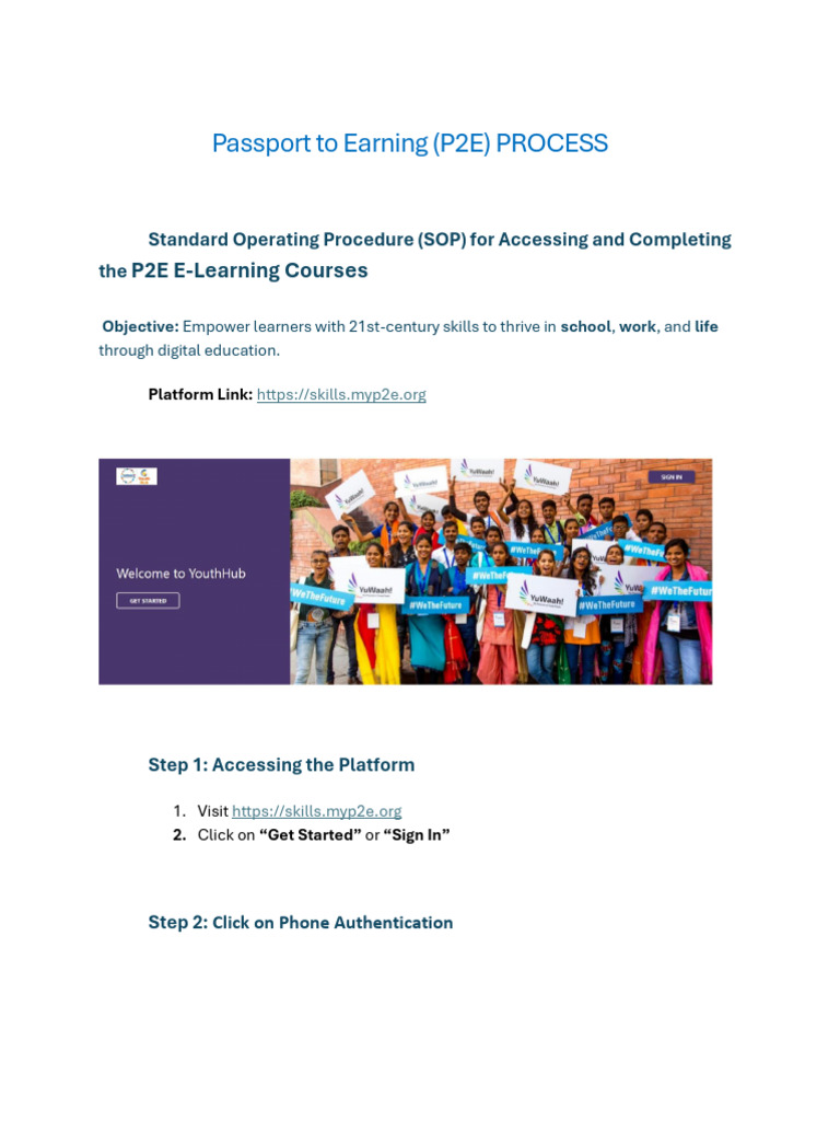 Accessing P2E E-Learning Courses | PDF | Artificial Intelligence ...
