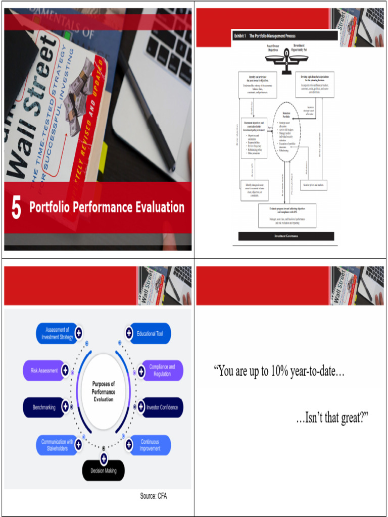Portfolio Performance Evaluation Guide | PDF | Financial Risk | Capital ...