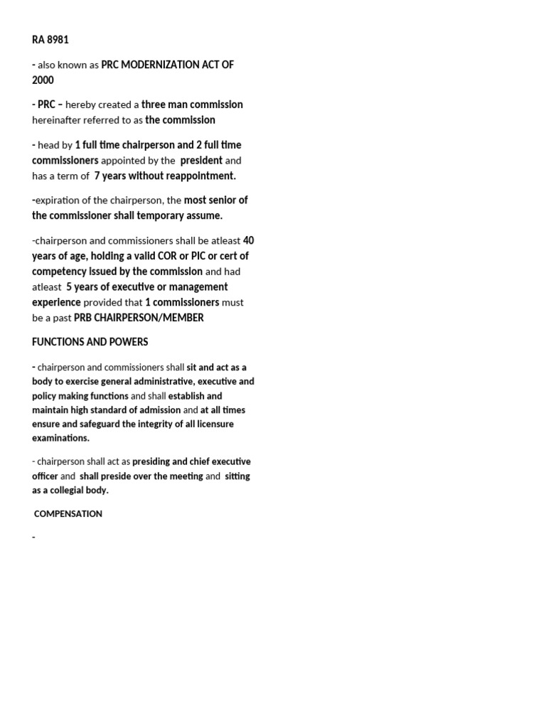 Ra 8981 Flashcards , MODULE 2: LAWS RELATED TO THE PROFESSIONAL ...