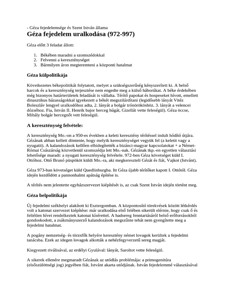 Géza, István | PDF