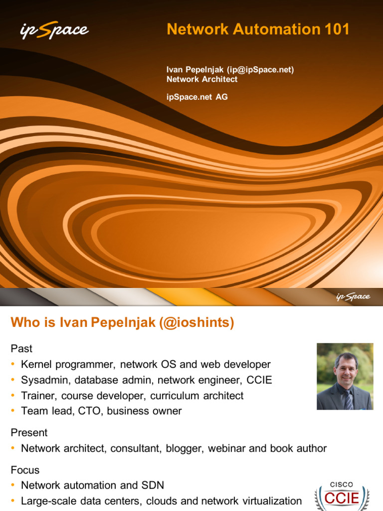 Network Automation 101 (SINOG 3 Keynote) | PDF | Version Control ...