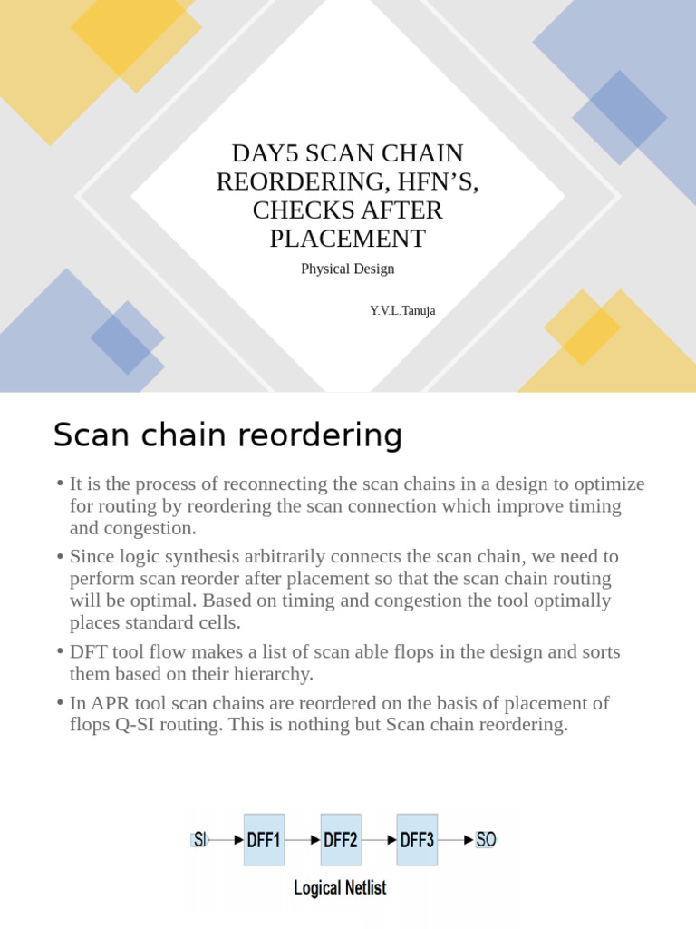 Scan Chain Reordering in VLSI Design | PDF | Electrical Engineering ...