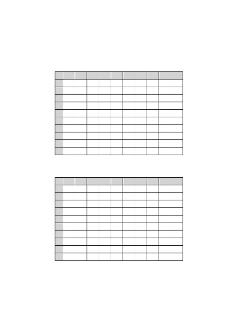 Printable Battleship Game Grids | PDF