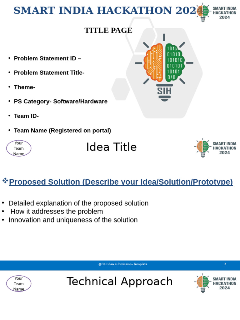 Smart India Hackathon 2024 Submission Guide | PDF
