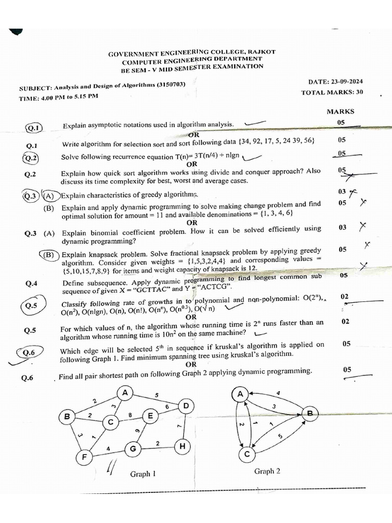 Mid Papers | PDF