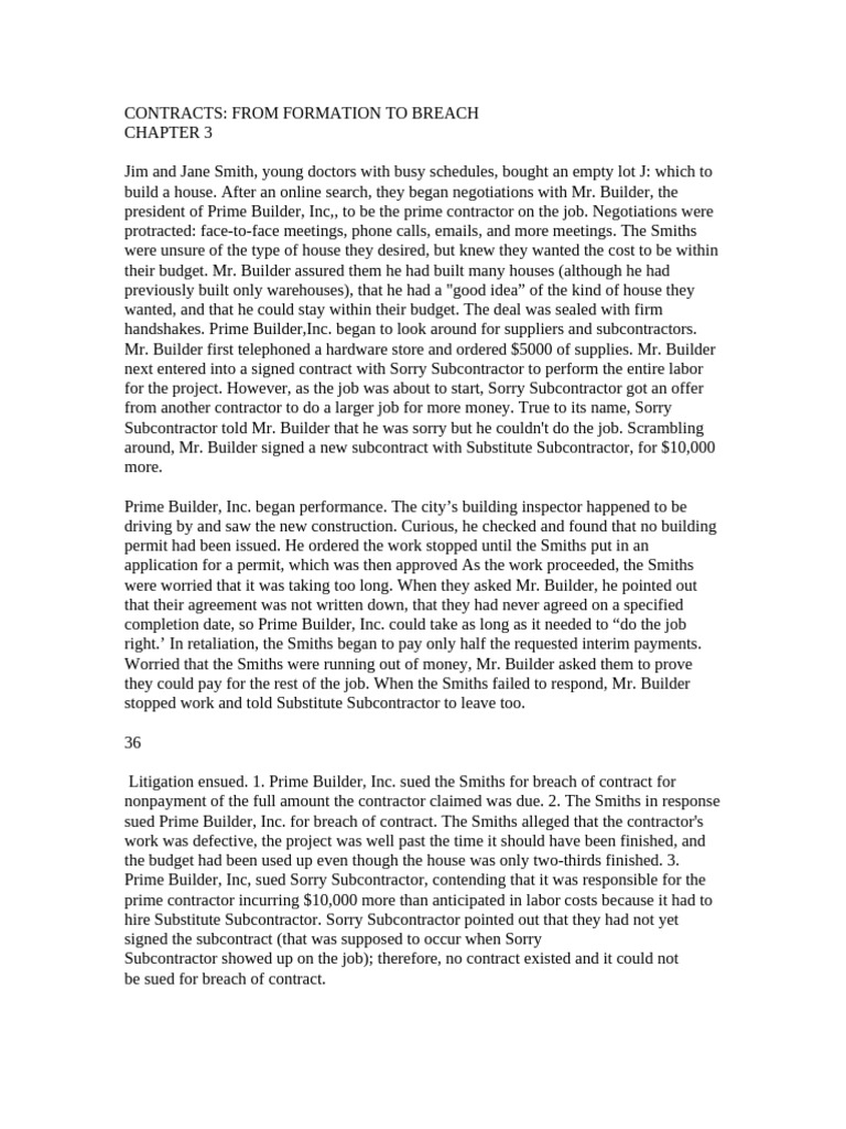 Understanding Construction Contracts | PDF | Offer And Acceptance ...