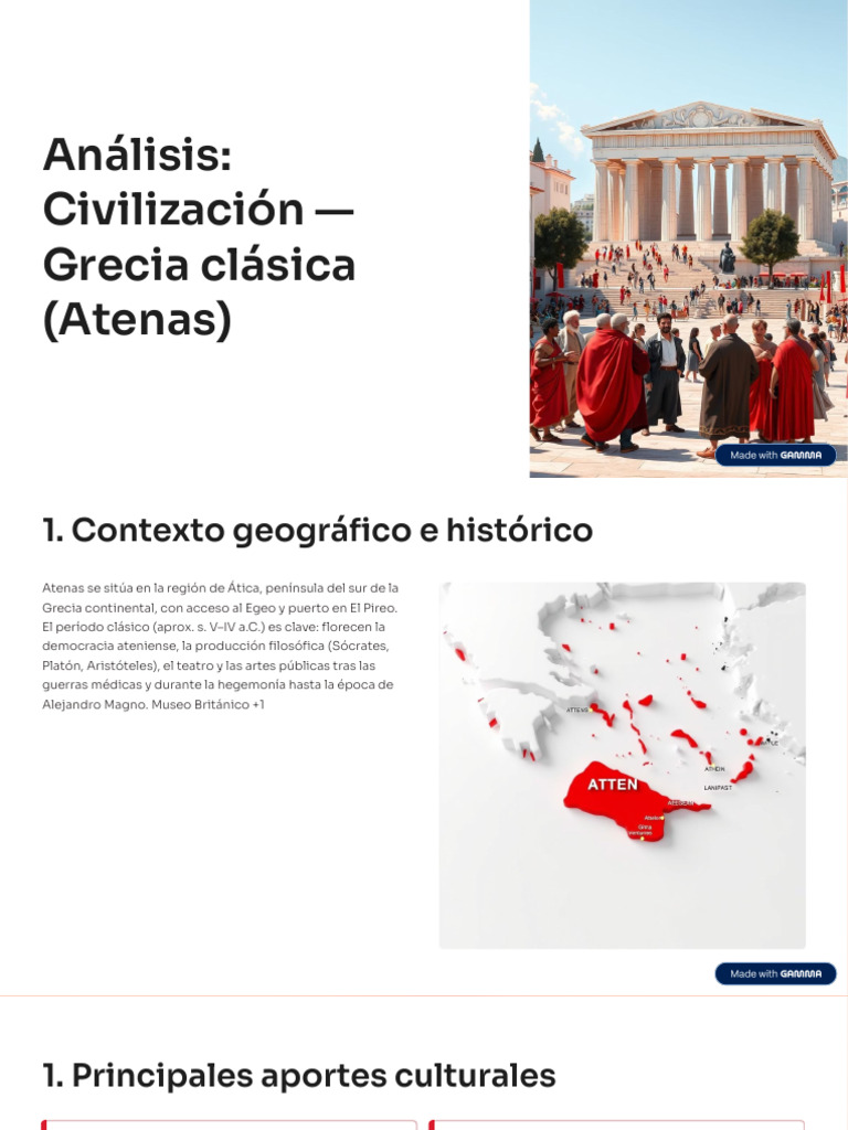 Analisis Civilizacion Grecia Clasica Atenas | PDF | Virtud | Antigua Grecia