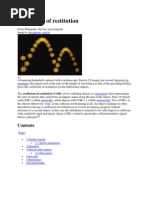 Coefficient of Restitution