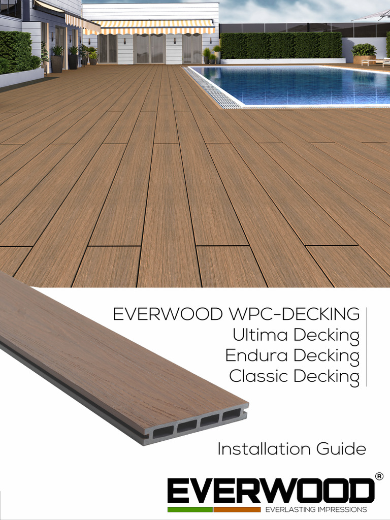 Everwood WPC Decking Installation Guide | PDF | Screw | Building Materials