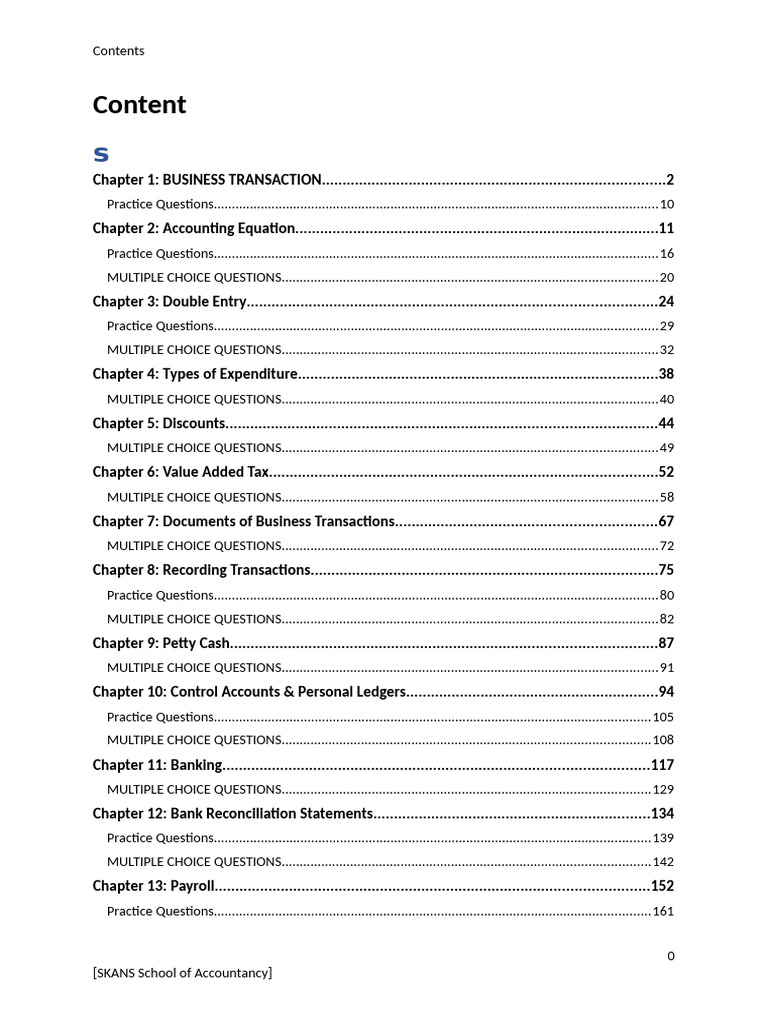 Fa1 Skans Note | PDF | Debits And Credits | Balance Sheet