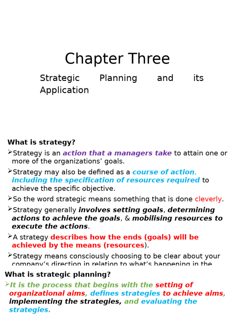 Strategic Planning and SWOT Analysis Guide | PDF | Strategic Management ...
