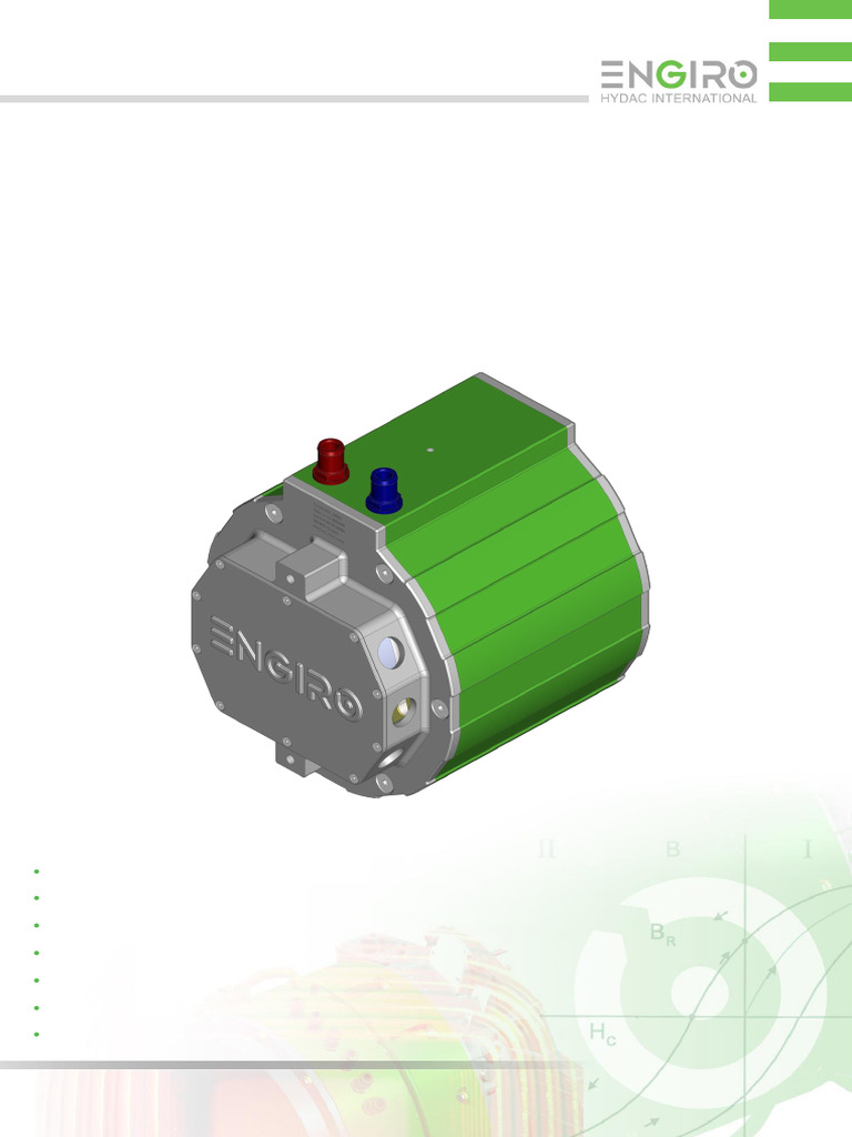 Engiro Water-Cooled Motor Data Sheet | PDF | Electric Motor | Electricity