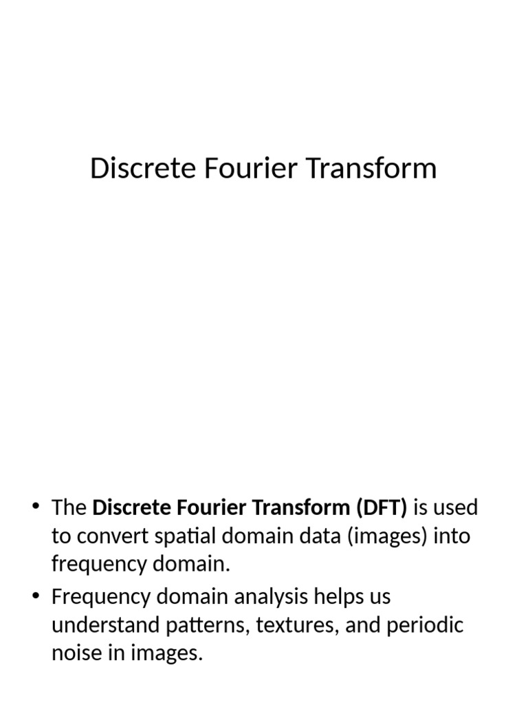 Understanding DFT and DCT in Image Processing | PDF | Discrete Fourier ...