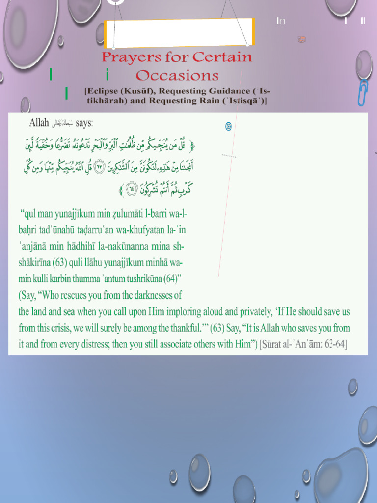 Prayer For Certain Occasions Summary | PDF