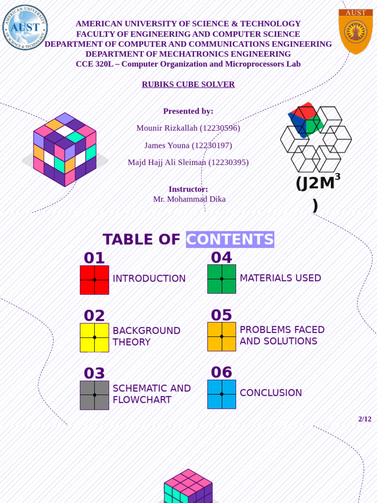 Final CCE 320 Rubik's Cube Solver Final | PDF | Manufactured Goods ...