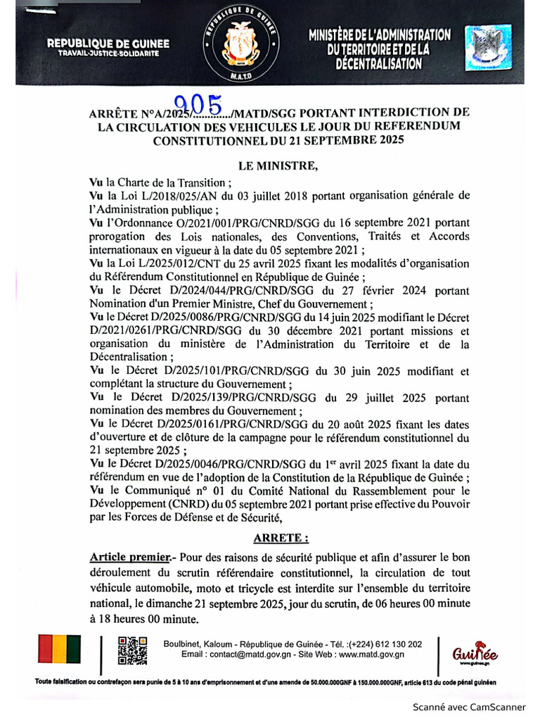 Interdiction Circulation | PDF