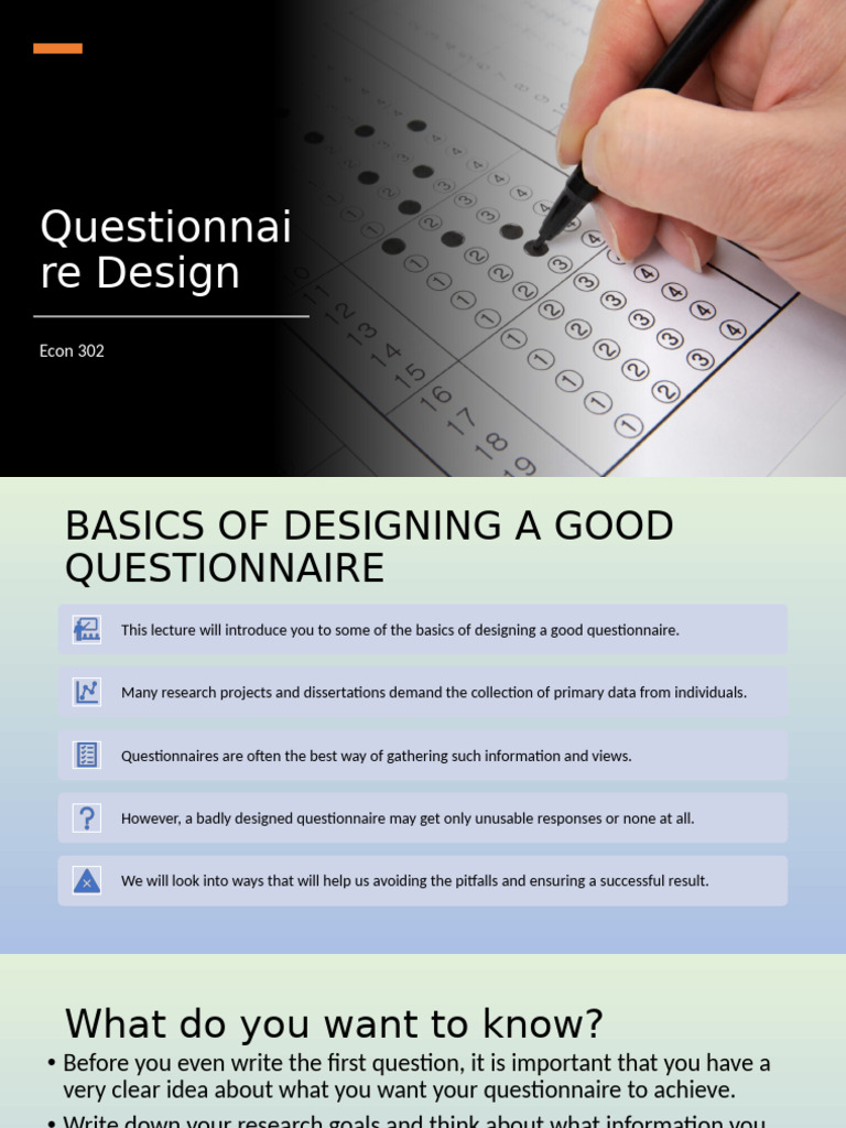 Essentials of Effective Questionnaire Design | PDF | Questionnaire ...