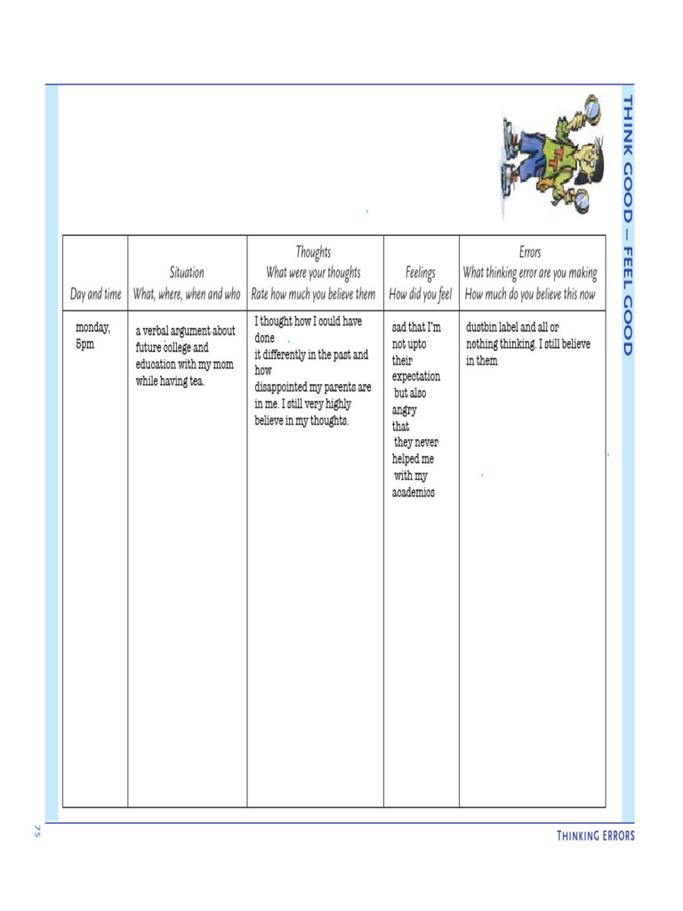 Understanding Thinking Errors for Well-Being | PDF | Psychological Concepts