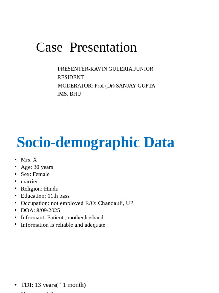 Kavin Case Conference | PDF | Schizophrenia | Mental Disorder