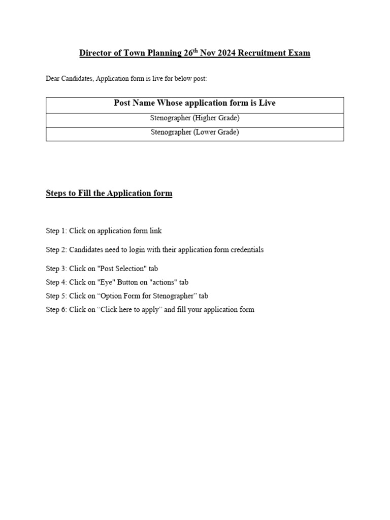 Instructions To Fill The Form - DTPMS | PDF