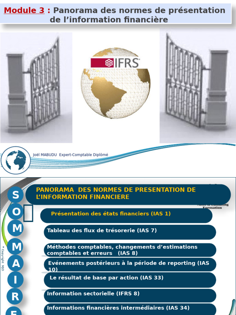 Normes IFRS pour la présentation financière | PDF | Normes ...