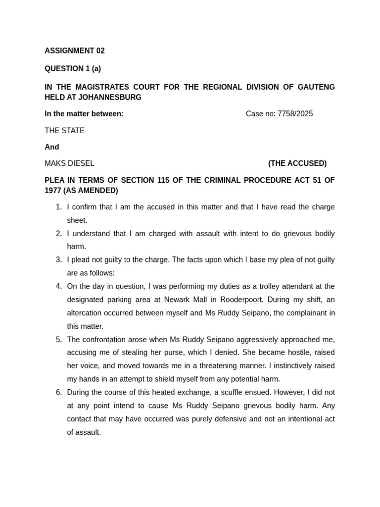 Tli4801 Assignment 2 2025 | PDF | Bail | Criminal Procedure In South Africa