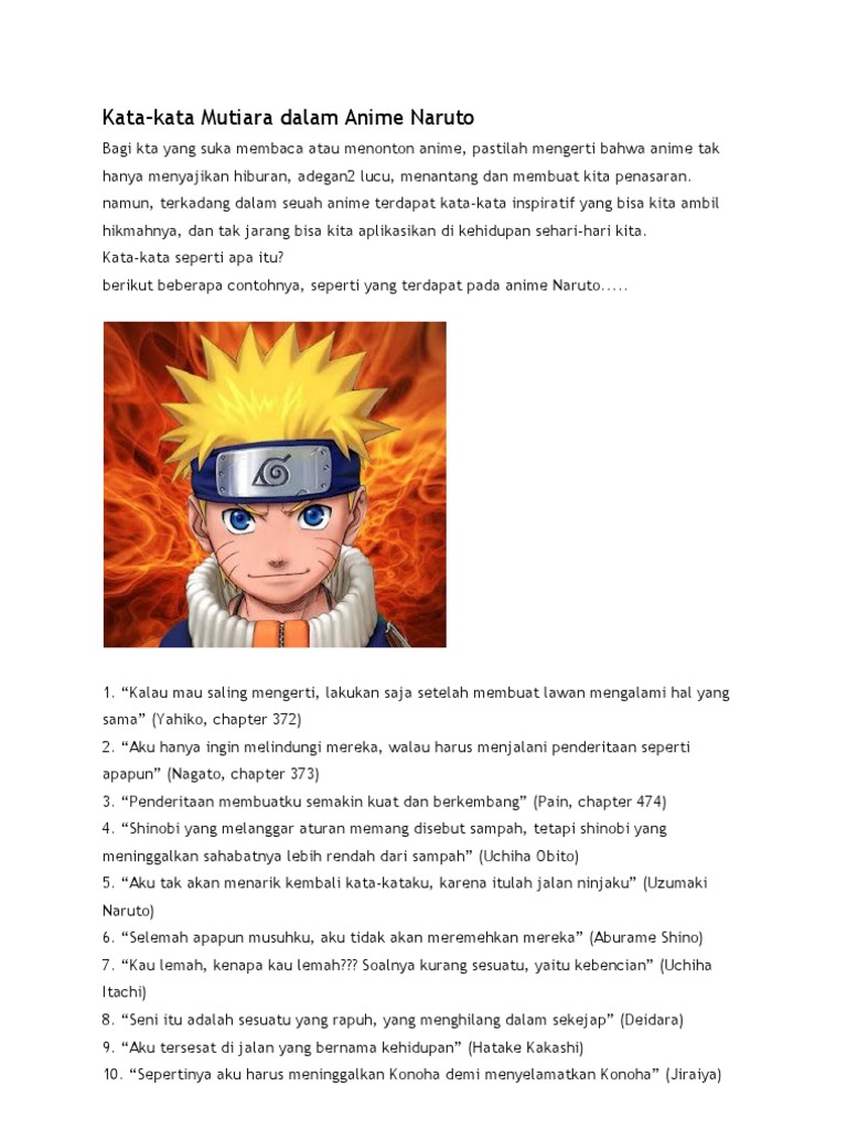 Kata Naruto