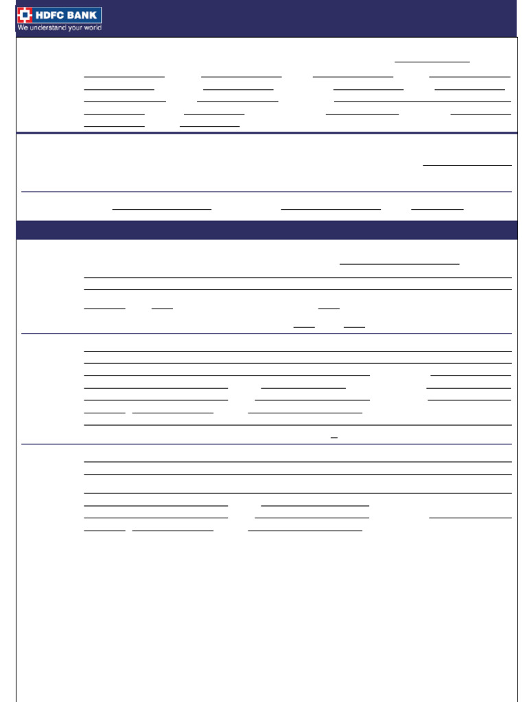 Loan Application Form for HDFC Bank | PDF | Agriculture | Loans